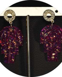 Boucles d&rsquo;oreilles Rainbow Art Déco