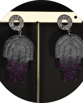 Boucles d&rsquo;oreilles Rainbow Art Déco