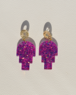 Boucles d&rsquo;oreilles Rainbow Art Déco