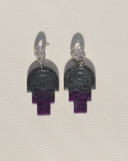 Boucles d&rsquo;oreilles Rainbow Art Déco